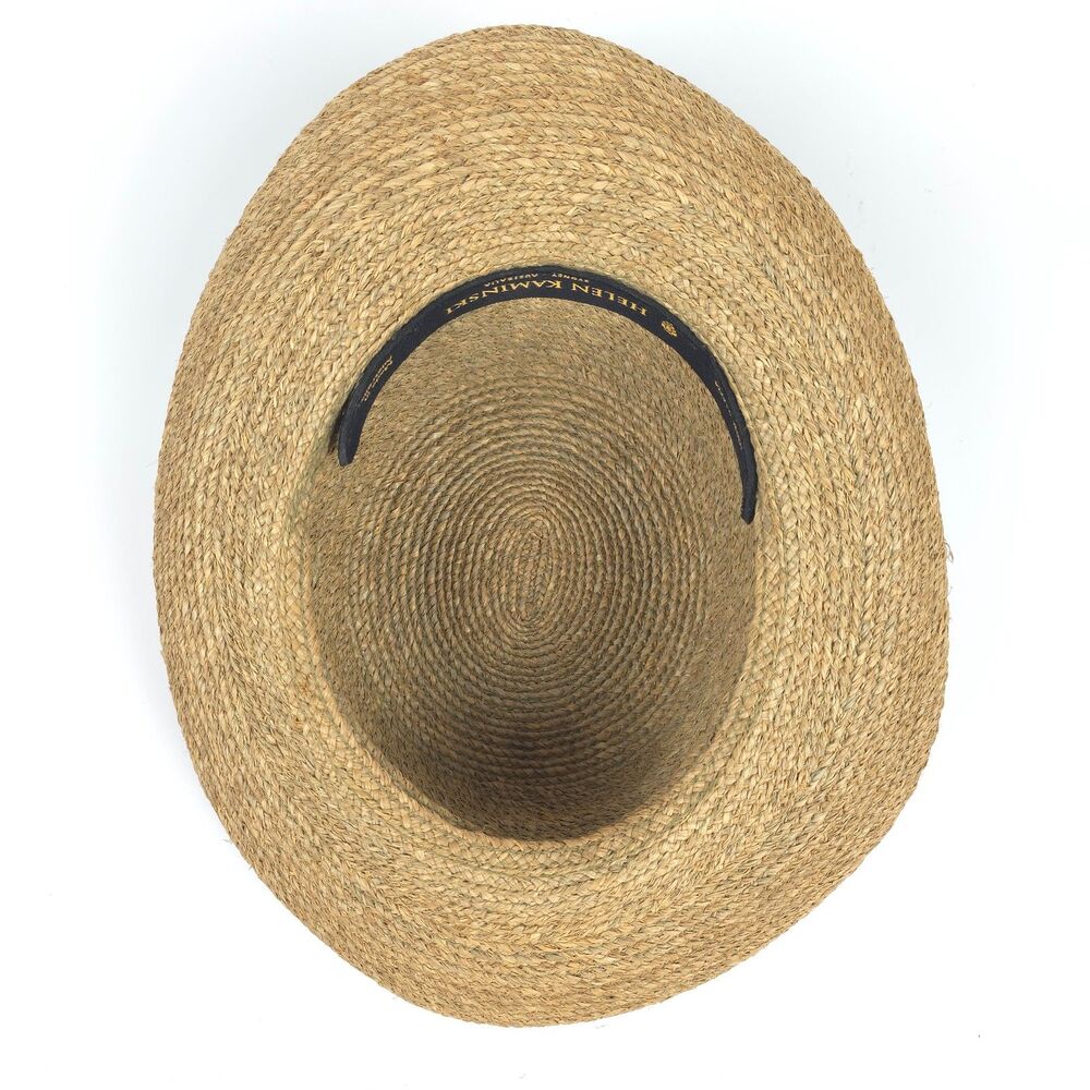 NEW Helen Kaminski Provence 12 Packable Raffia Hat Nougat Resort Minimal Boho - Picture 7 of 8